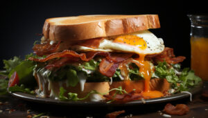 Bacon egg and cheese sandwich