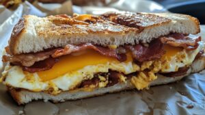 Bacon egg and cheese sandwich